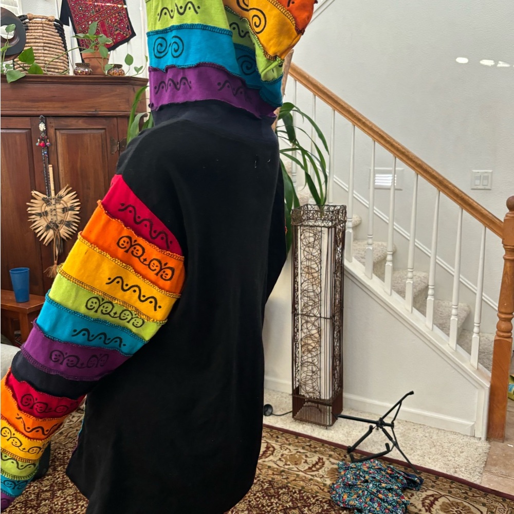 Colorful Embroidered Zip-Up Jacket - Picture 2 of 3